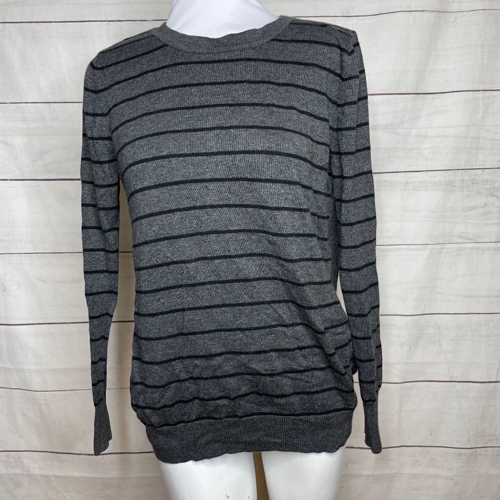 Pixley for Stirch Fix grey striped open back top size small
